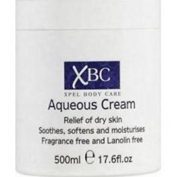 3 x 500ml XBC Aqueous Cream Emollient Large Tub Relief for Dry Skin