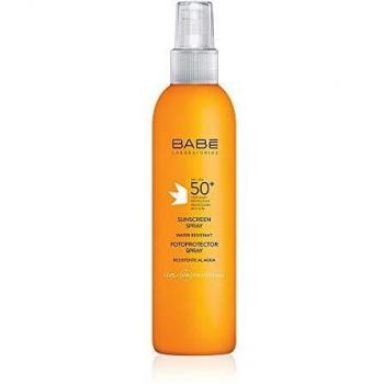 Laboratorios Babé - Fotoprotector Spray 50+ 200 ml, Muy Alta Protección Solar , Crema Solar, Calmante, Antioxidante, Protección Corporal, Radiaciones UVA y UVB