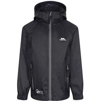 Trespass Kids Qikpac X Packaway Waterproof Jacket - Black - Size 3-4 Years