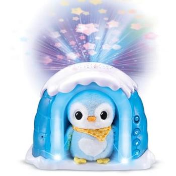 VTech Iglú Proyector Peluchito Pingüino Musical con Luces y Sonidos Naturales para Bebés