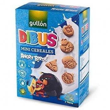 Gullón Galletas Cereales Dibus Mini Angry Birds, 250g