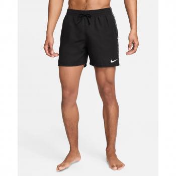 Nike Men's Swim Shorts 5 Logo Tape - Black, Size L