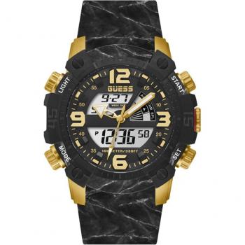 Reloj de hombre Guess Slate GW0421G2 de silicona con correa negra