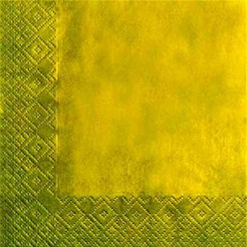 CB- Pack 20 Servillletas Papel Oro 30x30 cm, Color Dorado