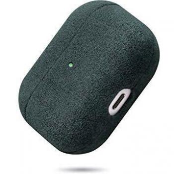 Fooyin Handmade Series Funda de Tela para AirPods Pro, Protección Cover Alcantara