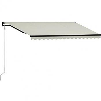 Toldo automático retráctil color crema 400x300 cm