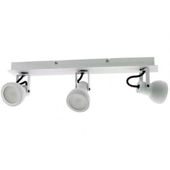 Aplique de Techo o Pared CRISTAL RECORD Heli Blanco con 3 Focos GU10 (50W Máx, IP20) - Calidad y Diseño Excepcionales