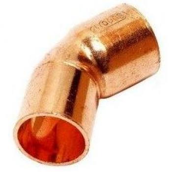 Codo de cobre para soldar 15X45º Macho Hembra de Comap-Sudo