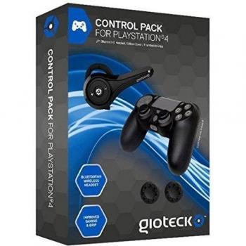 Gioteck - Accessory Control Pack: Headset Loop Bluetooth, 2 Grip, Funda