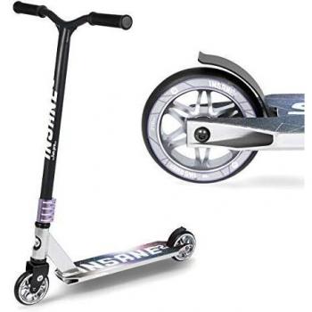 Trotinette Stunt Fun Pro Insane 2 - Scooter Acrobático para Niños y Adultos hasta 100 kg - Ruedas de Alta Adherencia ABEC 9 - Color Blanco