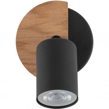 Foco de pared Cover Wood, 1 luz, diseño moderno y elegante