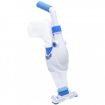 Aspiradora de piscina recargable con mango de espuma, inalámbrica, portátil, batería recargable, diseño ergonómico, cabezal de succión ajustable y filtro fácil de limpiar