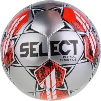 Balón de Fútbol Sala Select Attack - Balón de fútbol plateado unisex, diseño optimizado para el control y la precisión, superficie sintética duradera, costuras reforzadas, tamaño 4, ideal para uso en interiores y