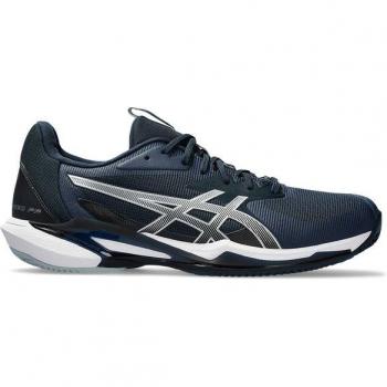 ASICS Solution Speed FF 3 Zapatilla de Tenis Tierra Batida para Hombres - Azul Oscuro, Plateado