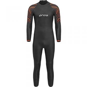 Traje de neopreno Orca Vitalis Thermal Open Water manga larga negro naranja - MT, características: diseño de manga larga, adecuado para aguas abiertas, material térmico, cierre trasero, color negro y naranja