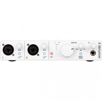 Arturia MiniFuse 2 Portable 2x2 USB Type-C Audio/MIDI Interface, White