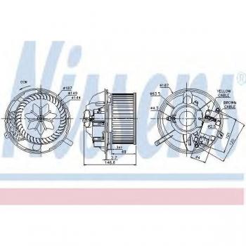Ventilador de Habitáculo Nissens 87072 - Ventilación Interior Eficiente