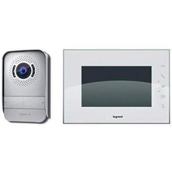 Legrand, Videoportero, 7 pulgadas, Intercomunicación, Monitor Color, cámara, Manos libres, IP54, 2 Hilos, cableado,hogar, casa, ref 369230