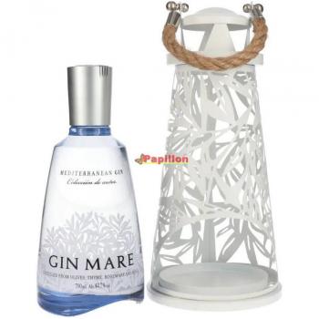 Gin Mare Edición Limitada Faro - Ginebra premium, 42.7% de alcohol, infusionada con botánicos mediterráneos como romero, albahaca, tomillo y oliva arbequina, presentada en una botella exclusiva con