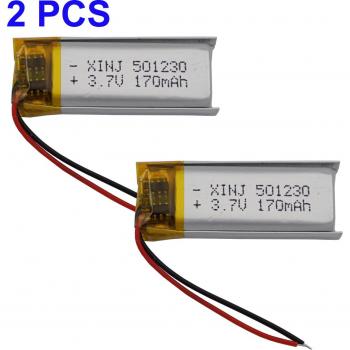 3.7V 170mAh Rechargeable LiPo Battery for GPS Recording Pen and Bluetooth Speaker
