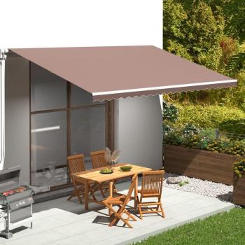 Toldo Day and Night - Tela de reposición marrón 5x3 m