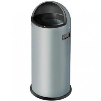 Hailo AR0850-839 Cubo de Basura, Metal, Plata, 30 Centimeters
