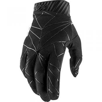 100 Percent RIDEFIT 100% Glove Black/White MD Guantes para ocasión especial, Blanco Y Negro, Mediano para Hombre