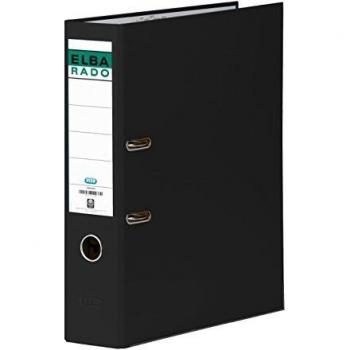 Elba Rado Chic - Archivador palanca en PVC, A4, color negro