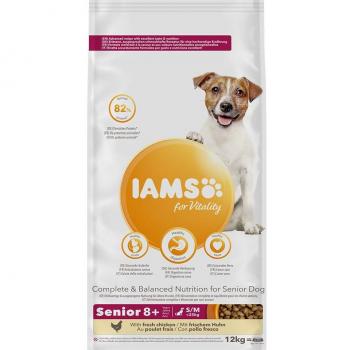 IAMS for Vitality Small/Medium Senior Dog Food Fresh Chicken 12kg