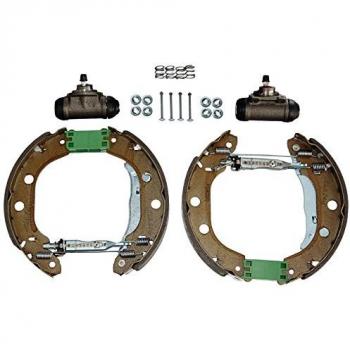 Kit de Freno Trasero Ferodo FMK428 - Kit de frenos, incluye zapatas de freno y componentes necesarios para el montaje, diseñado para vehículos con sistema de frenos de tambor, fabricado por Ferodo, conocido por