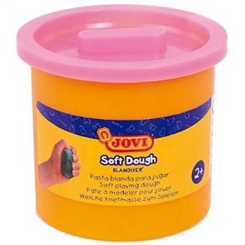Jovi Soft Dough Blandiver, Estuche de 5 Botes, 110 g, Color Rosa