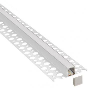 Kit Perfil Arquitectónico de Aluminio Riker 2 Metros para Tiras LED