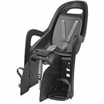 Silla Portabebés Trasera Polisport Groovy CFS para Bicicleta - Negro/Gris Oscuro, hasta 22 kg
