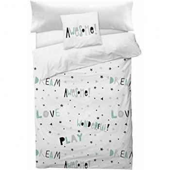 NORKIDS Funda nórdica Awesome White Cama 90