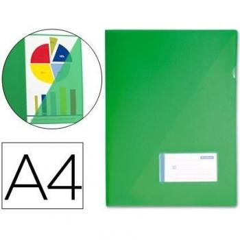 CARPETA BEAUTONE DOSSIER UÑERO 44383 POLIPROPILENO DIN-A4 CONTARJETERO Y SOLAPA INTERIOR VERDE CAPACIDAD 20 HOJAS