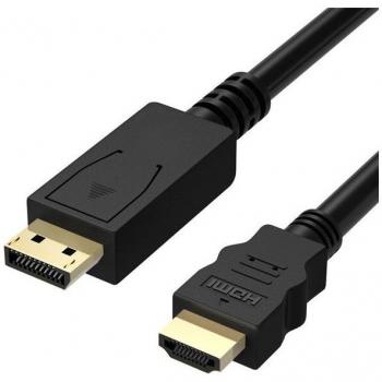 Cabo Adaptador DisplayPort a HDMI 3m Full HD 1080p Negro