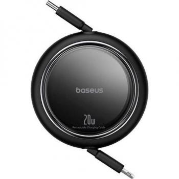 Cable Retráctil Baseus Free2Pull USB-C a Lightning 20W 1m - Negro