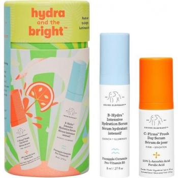Drunk Elephant Hydra and The Bright Travel Skincare Serum Set - Intensive Hydration & Brightening Duo