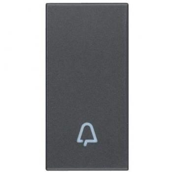 Tapa de Llave 1 Módulo Gris con Símbolo de Timbre Vimar 20021.C