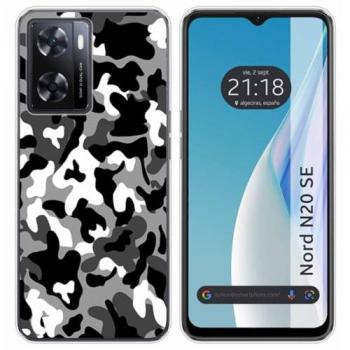 Funda Silicona Camuflaje Nieve para Oneplus Nord N20 SE