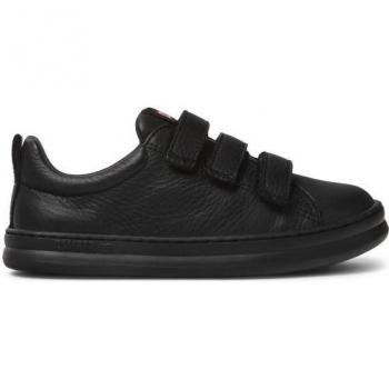 Zapatillas deportivas para niños Camper Runner Four, piel marino, con doble cierre adherente