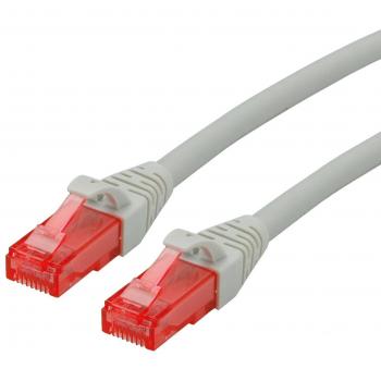 Cable de red ROLINE 21152507 Cat6 U/UTP Gris, longitud 10 m, funda LSZH, libre de halógenos y bajo nivel de humo