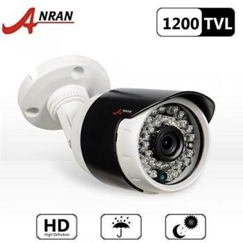 ANRAN HD 1200TVL día/noche 36 infrarrojos LED 3.6mm granangular CCTV cámara Inicio seguridad al aire libre impermeable 65 pies 20m IR noche visión cámara bala
