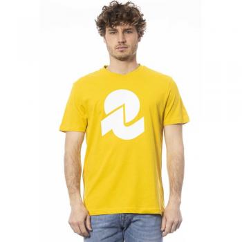 Invicta Yellow Cotton T-Shirt - XL, T-Shirts, male, Yellow, Size: XL Crew Neck Short Sleeve T-Shirt with Front Logo Print