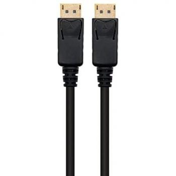Ewent Cable DisplayPort 8K DP 1.4 de 3 m, Resolución 8K 7680 x 4320 @ 60Hz, 4K 3840 x 2160 @ 120Hz - 1920 x 1200 @ 240Hz - Ancho de banda hasta 32,4 Gbits, HDR10, DSC 1.2.2, 3 metros, negro