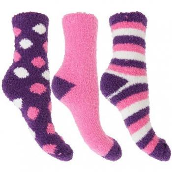 Co-zees - Calcetines para invierno con estampado a rayas para mujer