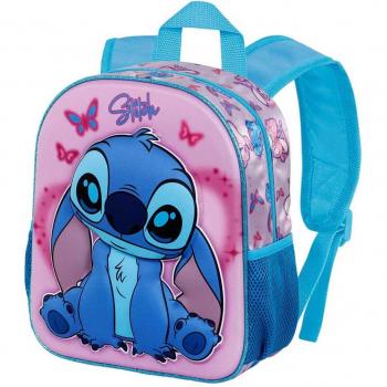 Mochila 3D pequeña Lilo y Stitch adorable Disney Karactermania rosa para niños y niñas