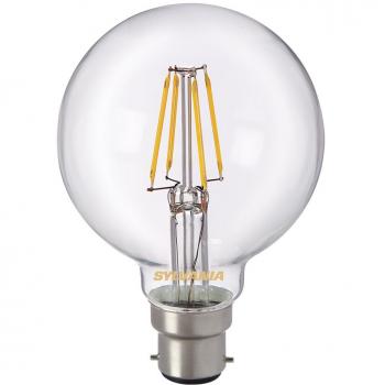 Sylvania 0027174 Toledo Retro G80 lámpara LED, Vidrio, Home, B22, Luz 5 W