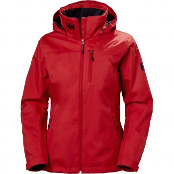 Chaqueta Helly Hansen Crew Hooded Midlayer para mujer - Color rojo - Talla XL