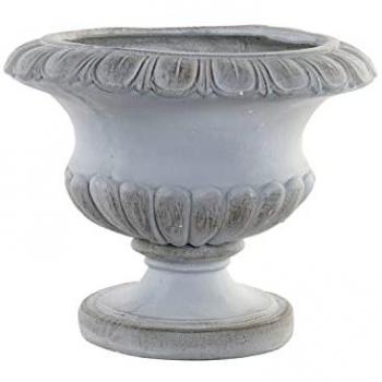 Macetero DKD Home Decor Gris de Fibra de Vidrio 49,5 x 49,5 x 39,5 cm
